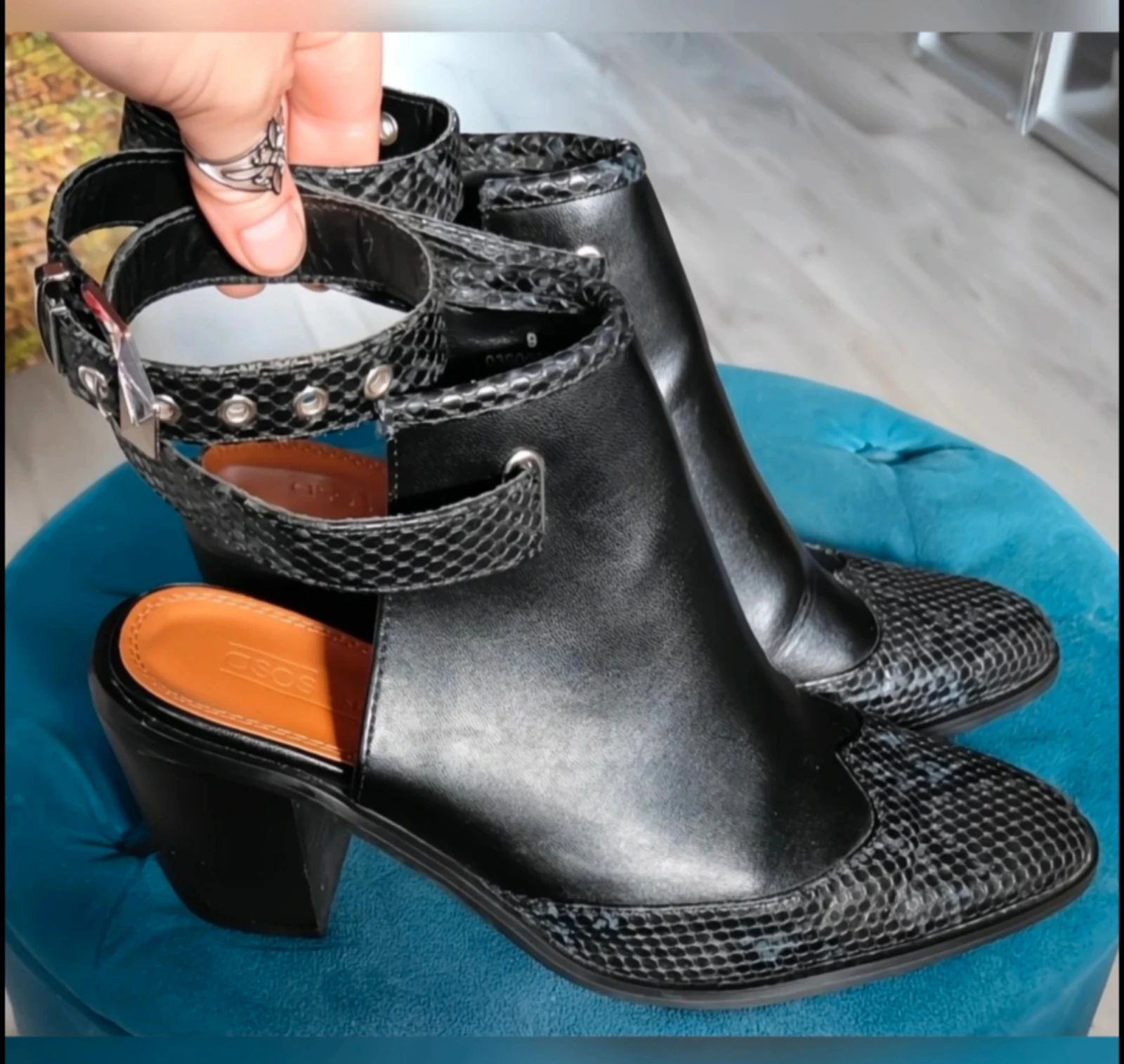 Black Asos Design Ripley Western boots size 42 – photo 5
